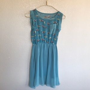 Vintage Blue Car Dress